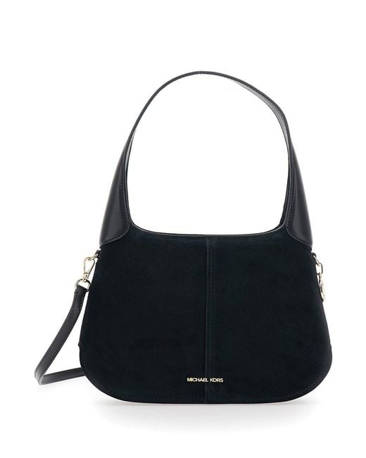 MICHAEL Michael Kors Black Shoulder Bag Alice Suede