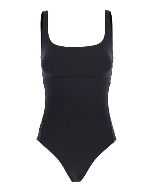 Eres Black 'Arnaque' Swimsuit With Front And Rear Square Neck