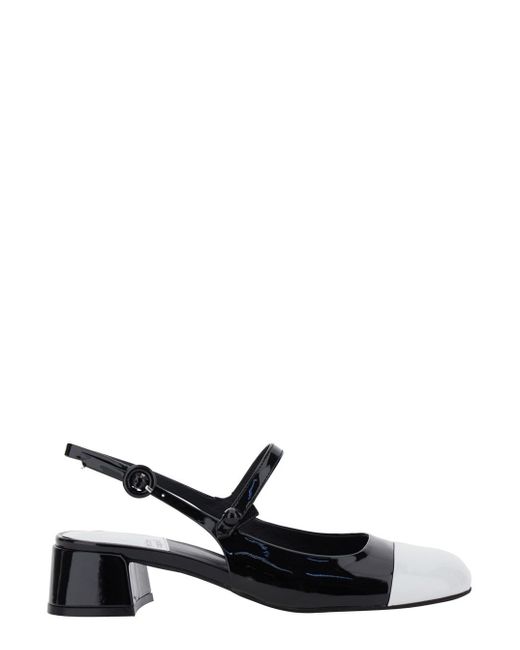 Jeffrey Campbell White 'Cou-Cou' Slingback Pumps With Low Block Heel A
