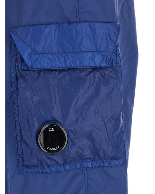 Costume Con Vita Elasticzzata E Placca Con Logo Sul Lato di C P Company in Blue da Uomo