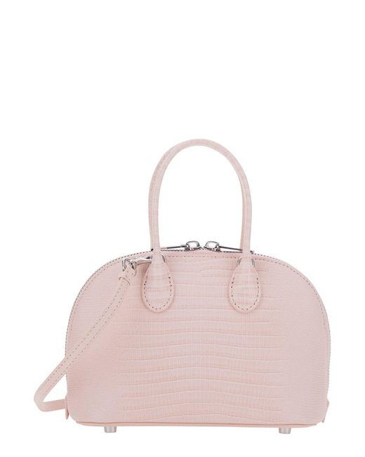 Borsa Mini Con Tracolla Regolabile E Removibile E Effett di Self-Portrait in Pink