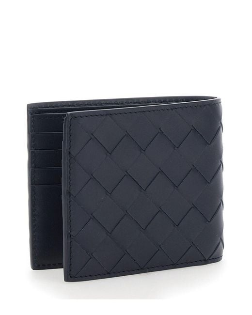 Bottega Veneta Blue Bifold Intreccio for men