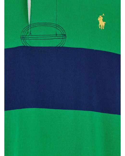 Polo Con Motivo A Righe di Polo Ralph Lauren in Green da Uomo