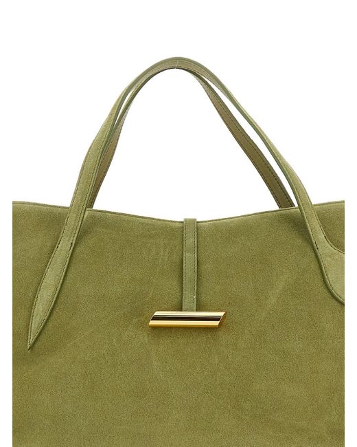 Borsa A Mano 'Petite Penne' Con Una Tasca Laterale Con Zip In di Liffner in Green