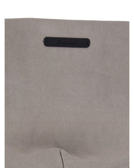 Fear Of God Gray 'Training 90's Hoodie Essentials' Hoodie With Fixed Hood And Kangaroo Pocket for men