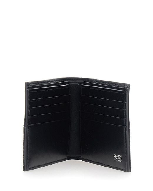 Fendi Black Ff Canvas + Pelle for men