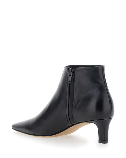 The Row Black 'Carla' Ankle Boots With Pointed Toe