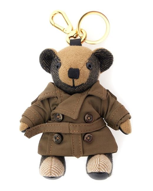 Burberry Multicolor 'Thomas City' Keychain With Bear Charm And Lobster Claw