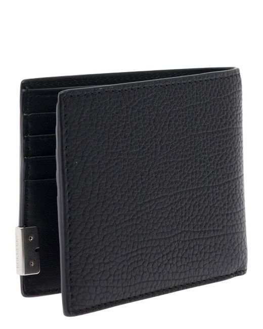 Burberry Black 'B Cut' Bi-Fold Wallet for men