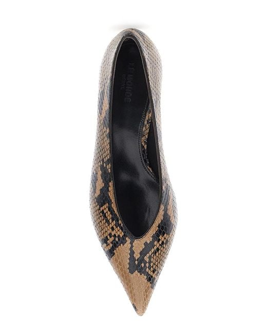 Le Monde Beryl Brown Kitten Heel Mules With Heel