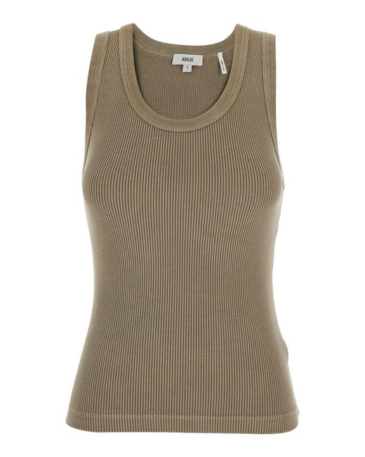 Agolde Green Tank Top Poppy Tank