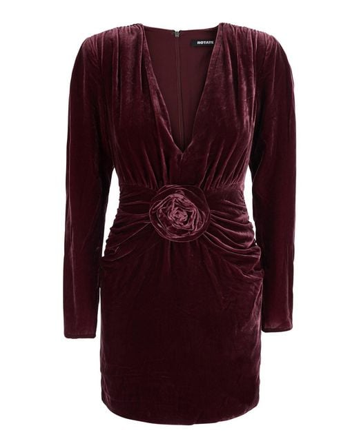 ROTATE BIRGER CHRISTENSEN Purple Mini Dress