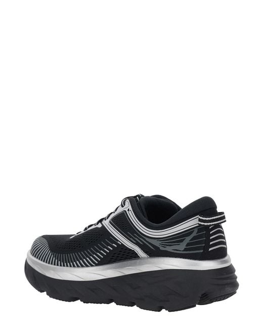 Hoka One One White Sneaker M Bondi 7 Low Top With Logo On The Tongue And Perforated Design
