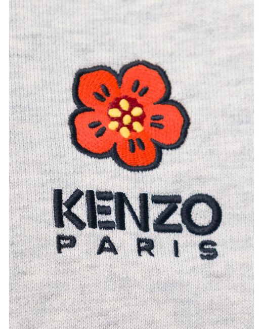 KENZO Gray Boke Flower Cotton Sweatshirt for men