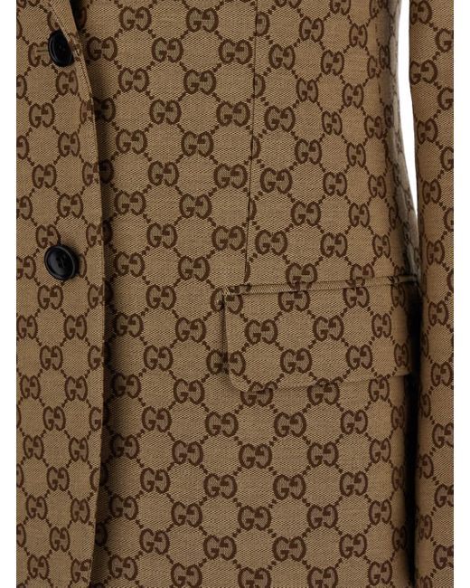 Gucci Brown Single-Breasted Jacket