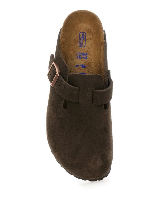 Mule Slip-On 'Boston' Con Fibbia di Birkenstock in Brown