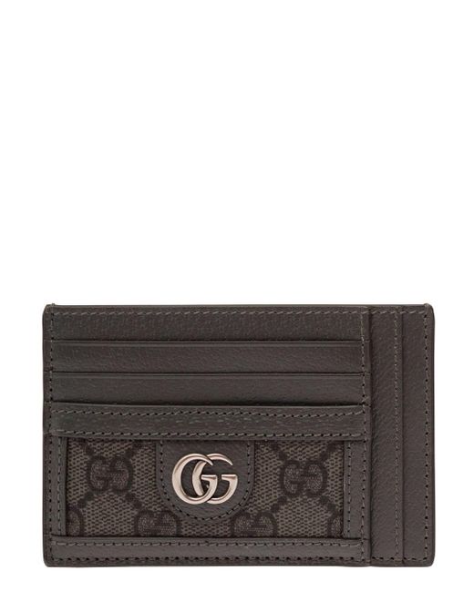 Gucci Gray M.Card Case (866) Gg Supr.Prin for men