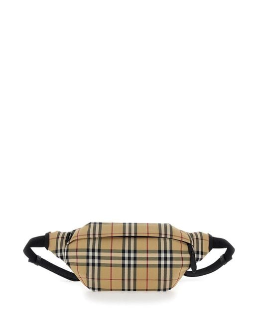 Burberry Metallic Fanny Pack With Vintage Check Print for men