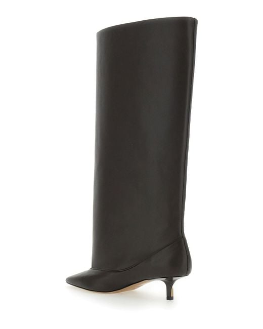 Jacquemus Black 'Les Bottes Tourni' Boots With Pointed Toe And Low Stiletto Heel
