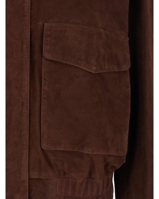 Arma Brown 'Halti' Jackets With Patch Pockets On The Front And Elastic