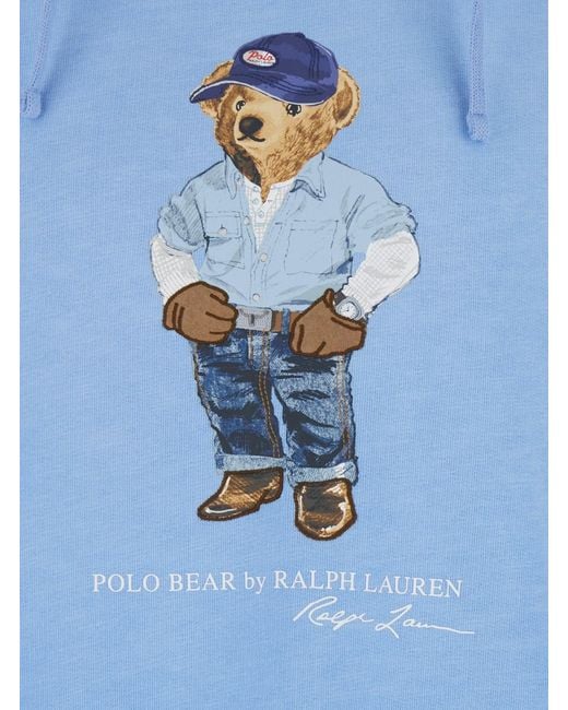 Polo Ralph Lauren Blue Hoodie Cotton for men