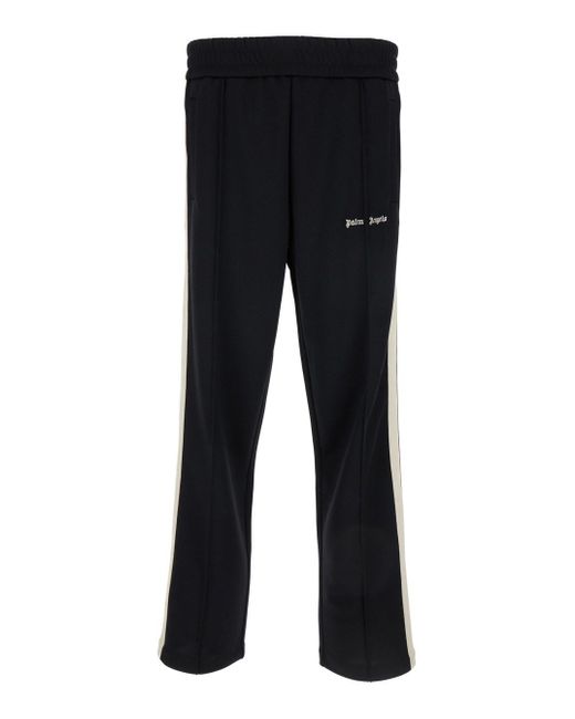 Palm Angels Black Trousers With Elastic Waistband for men