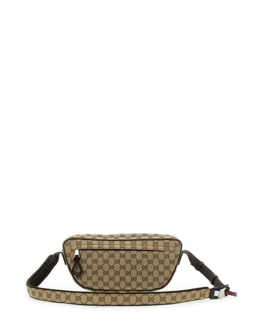 Gucci Natural Pouch With All-Over Gg Motif for men