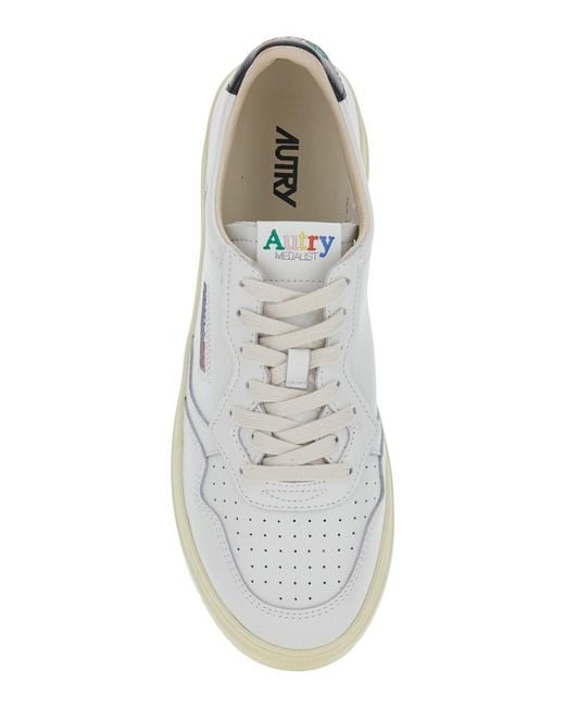 Autry White Medalist Low Lea/Lealogo for men