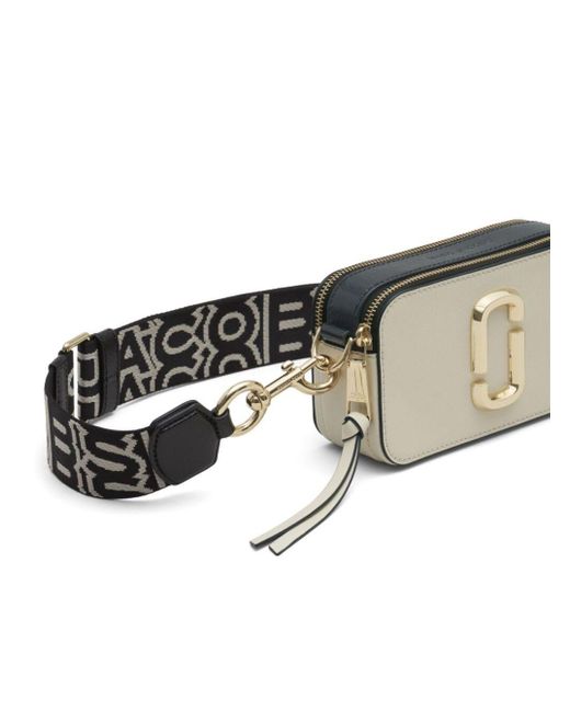 Marc Jacobs White 'The Snapshot' Shoulder Bag With Metal Logo