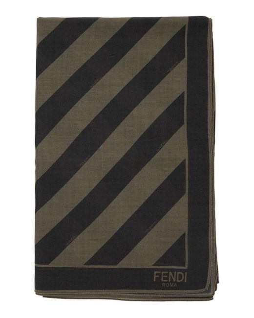 Fendi Black Scarfs for men