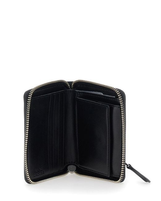 Marc Jacobs Black Wallet Slim Compact Leather
