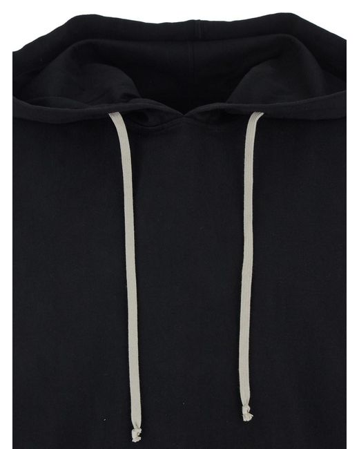 Rick Owens Black Hooded Top for men