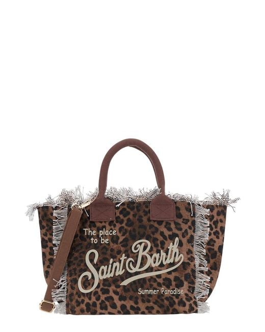 Mc2 Saint Barth Brown Handbag Colette Cotton