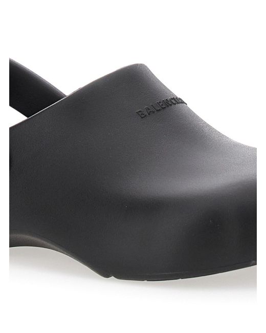 Balenciaga Black Sunday Molde Rubber Sandal for men