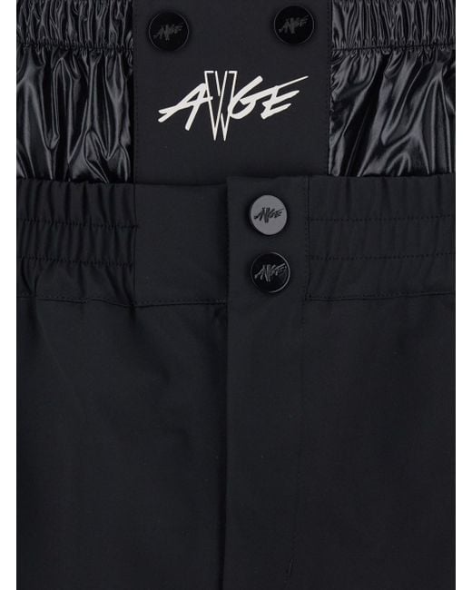 Moncler Genius Blue Bermuda Pants With Elastic Waist And Logo Patch On Front And Rear for men