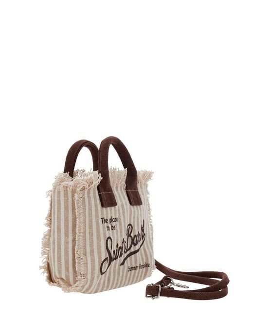 Mc2 Saint Barth Natural Handbag Vanity Mini Cotton