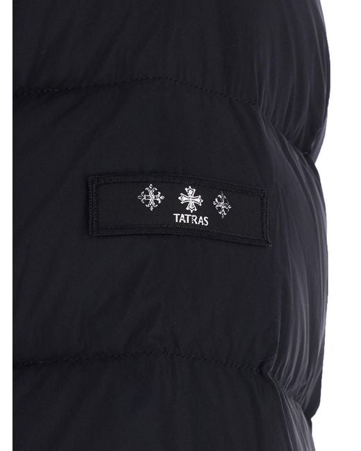 Tatras Blue Down Jacket Borbore With High Collar And Long Sleeves for men