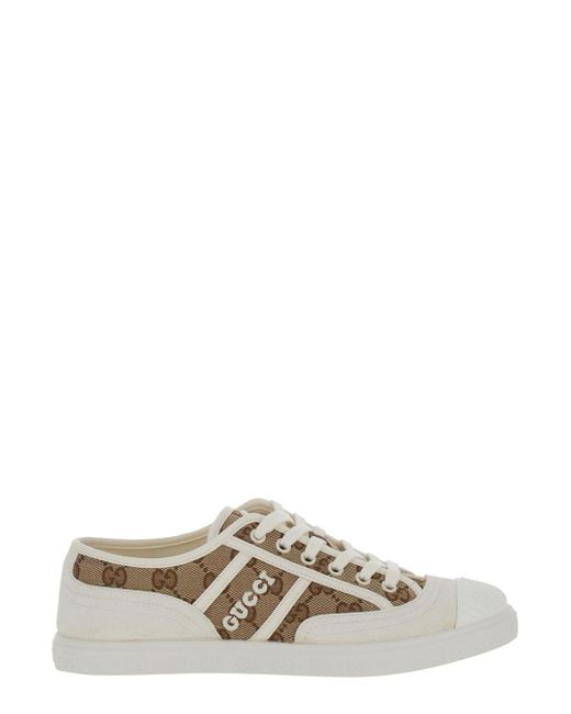 Gucci White And Skeakers With Logo Detail