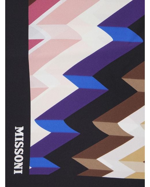 Missoni Blue Silk Foulard