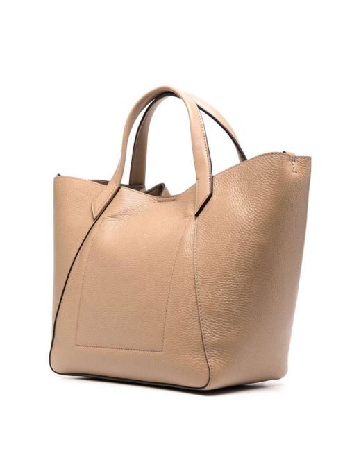 MICHAEL Michael Kors M Michael Kors Phoebe Woman's Beige Leather Crossbody  Bag in Natural | Lyst