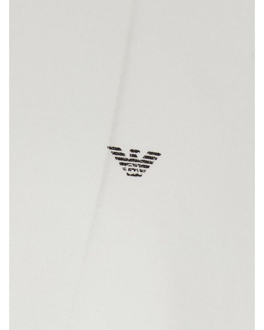 Emporio Armani White T-Shirt Crew Neck Cotton for men