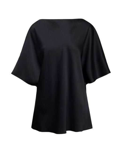 Rohe Black Shirt With Boat Neckline