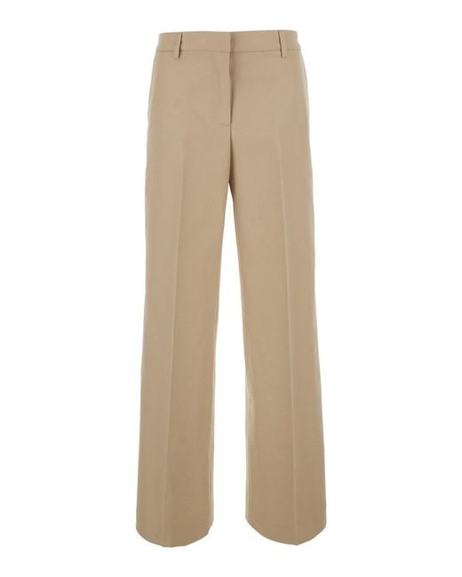 PT Torino Natural 'Francoise' Pants With A Welt Pocket On The Back