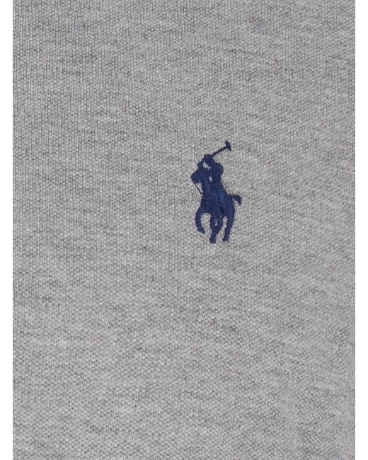 Polo Ralph Lauren Gray Polo Shirt Custom Fit for men