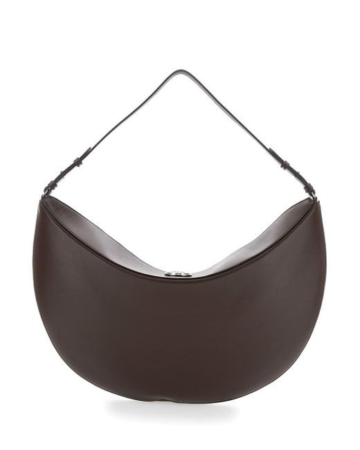Borsa A Spalla 'Le Calisso Rond Large' Con Tracolla Regolabi di Jacquemus in Brown