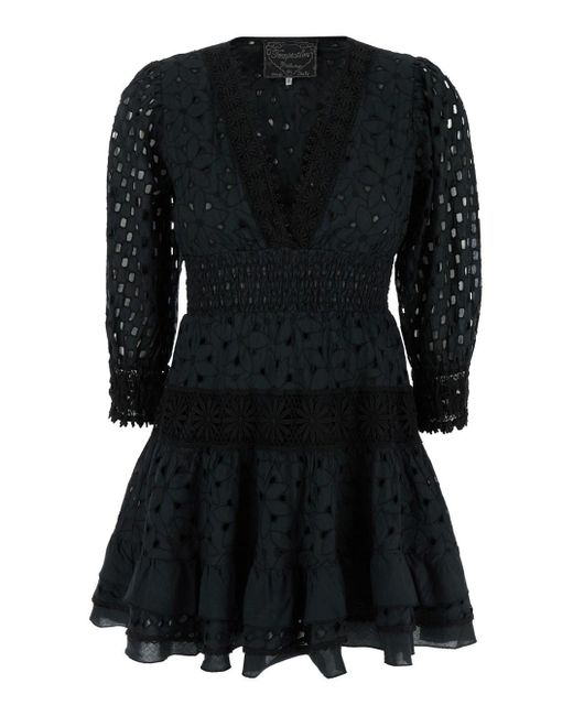Embroidered Dress di Temptation Positano in Black