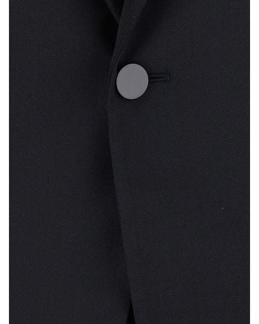 Emporio Armani Black Two-Piece Tuxedo With Notched Revers And Color Fo for men
