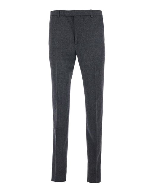 Gucci Blue Tailored Trousers With Belt Loops for men