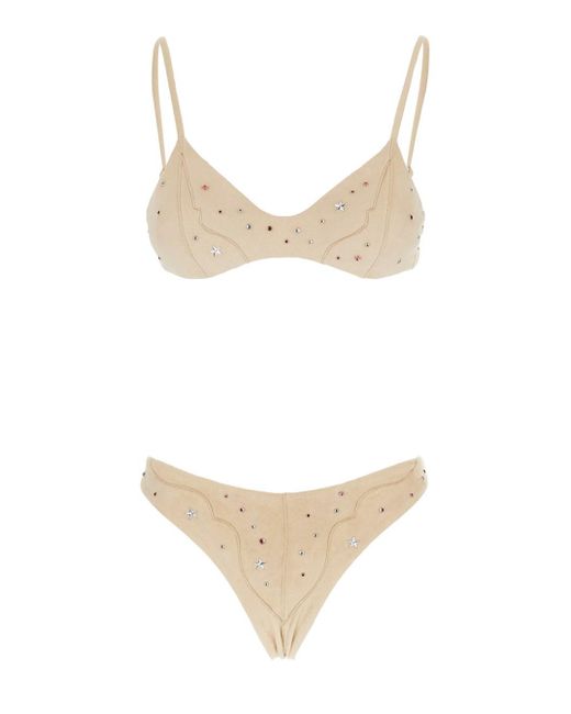 VENUJA White Sequin Bikini