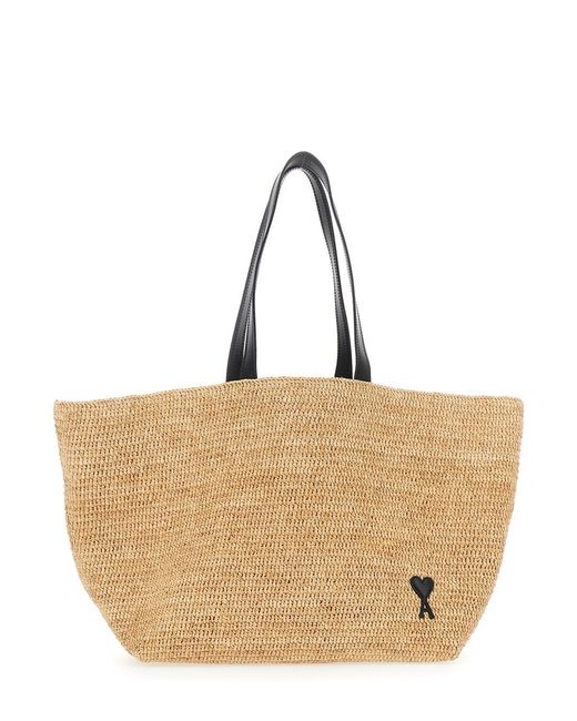 AMI Natural Tote Bag With Adc Patch On The Front And Two Top Handles for men